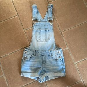 blue jean overalls